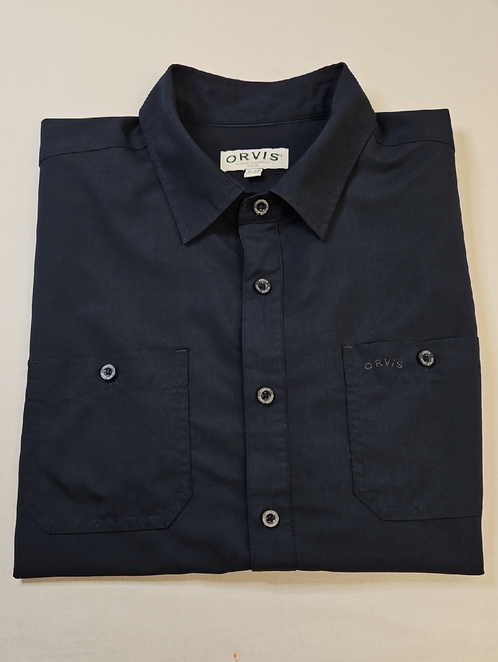 Orvis Mens Blue Button Front Active Shirt Size XL - Picture 11 of 11